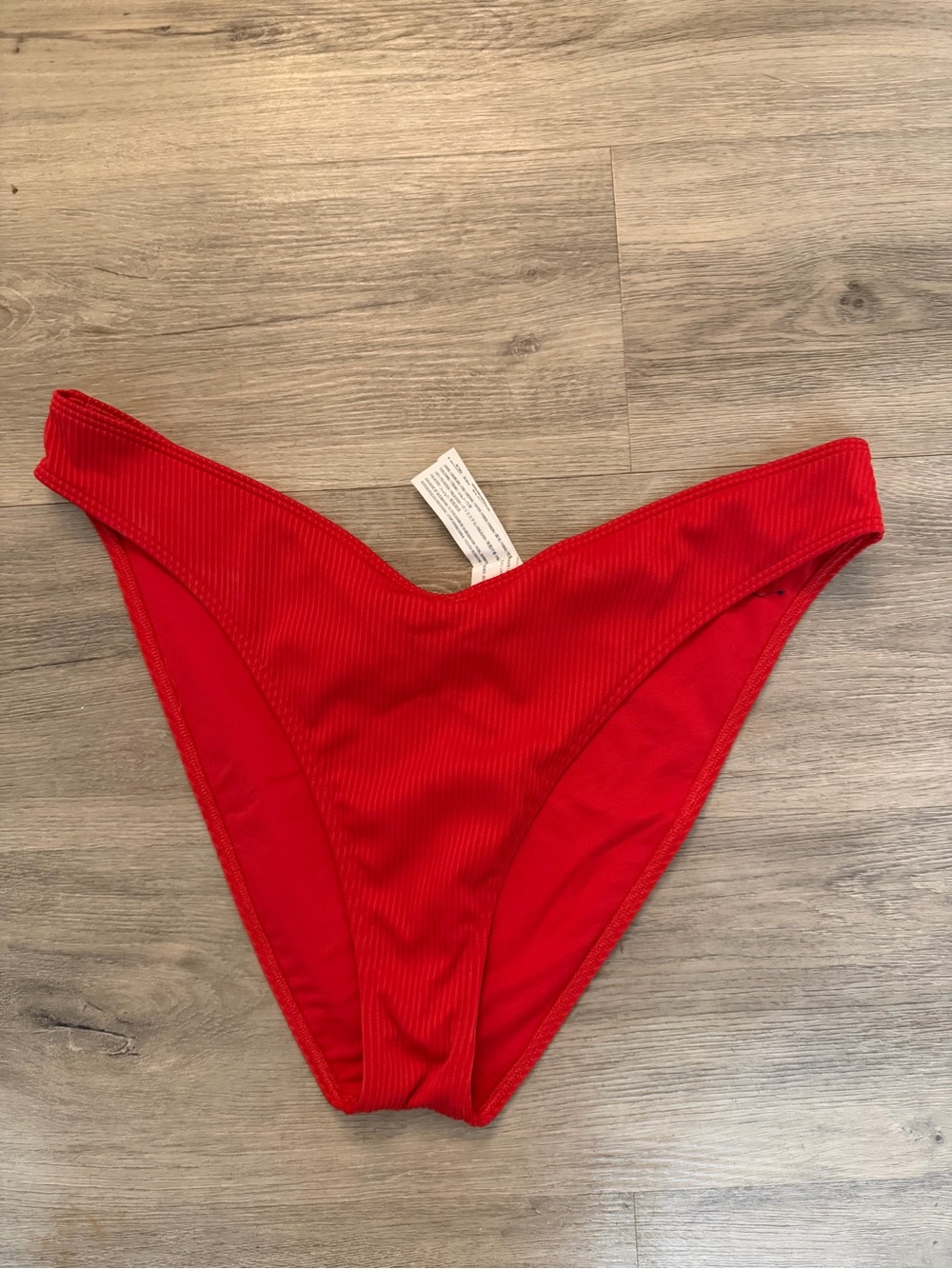 Hollister women’s Bright Red Ribbed Bikini Bottoms
